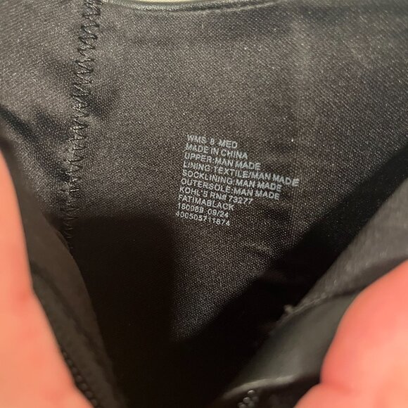 Sonoma Black Leather Boots Size 8 - Picture 8 of 8